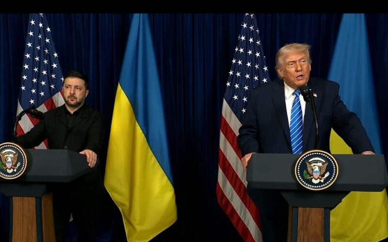 Trump afirma que Ucrânia e Rússia estão próximas de acerto de paz após encontro com Zelensky.