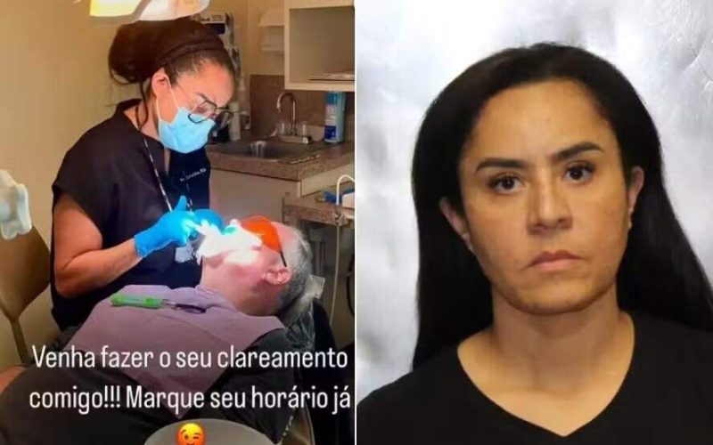Brasileira é detida nos EUA por exercício ilegal da profissão de dentista ao tentar tratar canal em paciente.