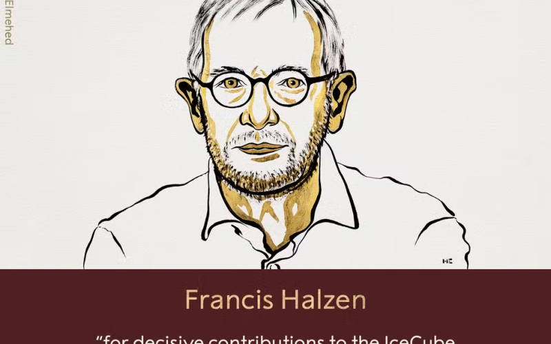 Francis Halzen, da Bélgica, é laureado com o Nobel de Física por sua contribuição à detecção de neutrinos de alta energia e ao desenvolvimento do IceCube